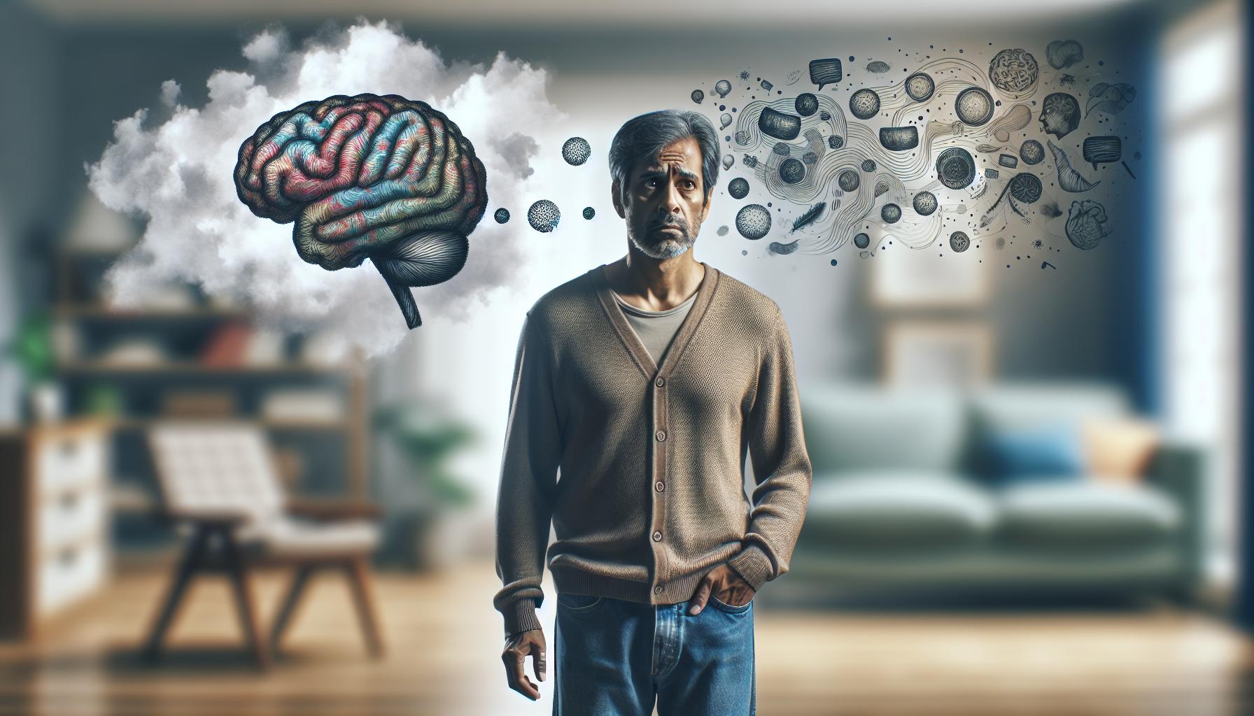 man with low t and brain fog
