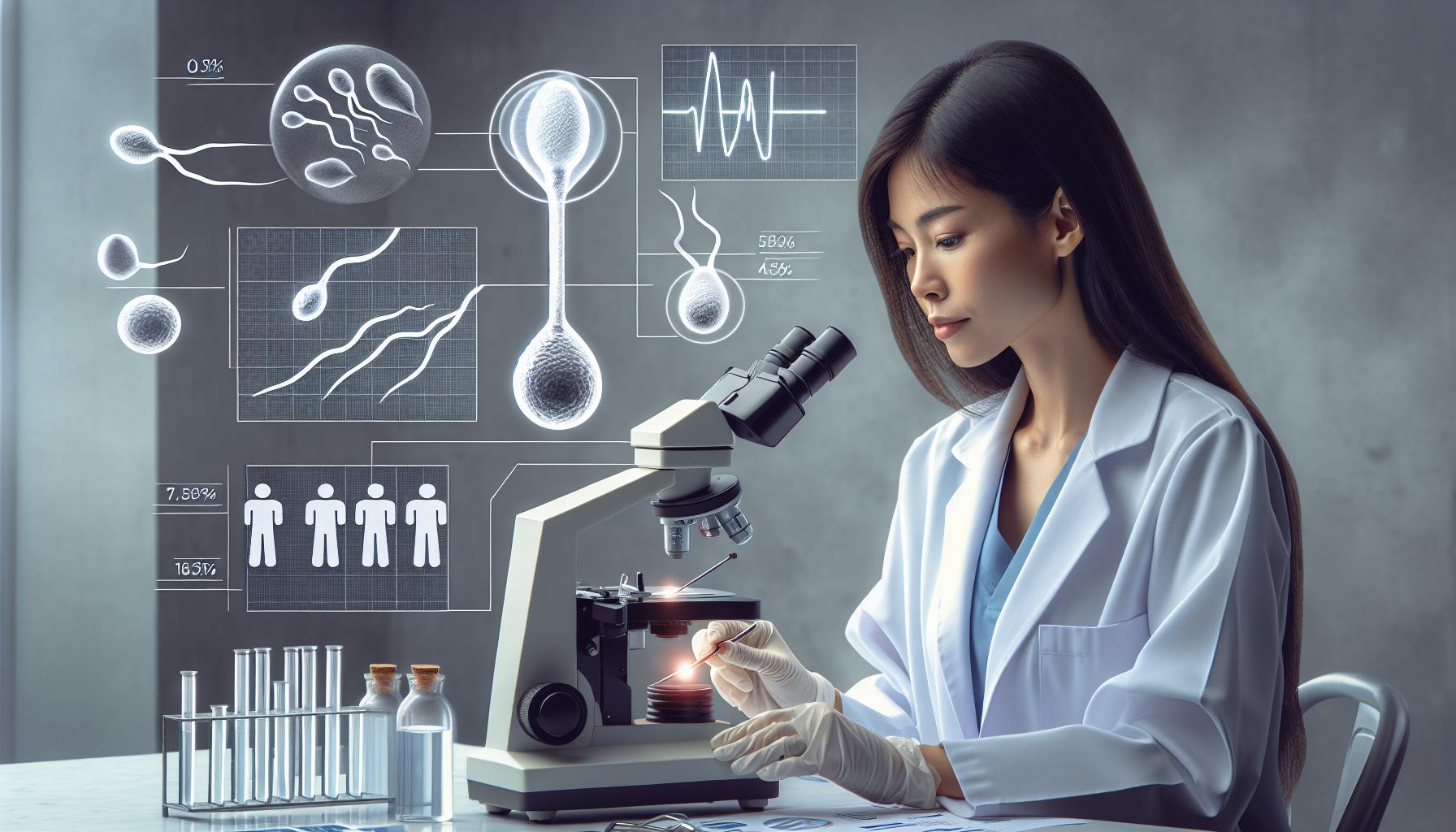 lab checking sperm count