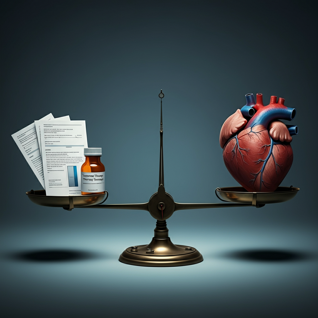 heart and trt on a scale