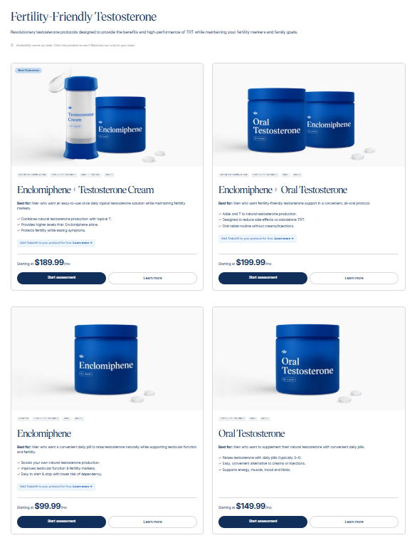 maximustribe testosterone p[ricing grid