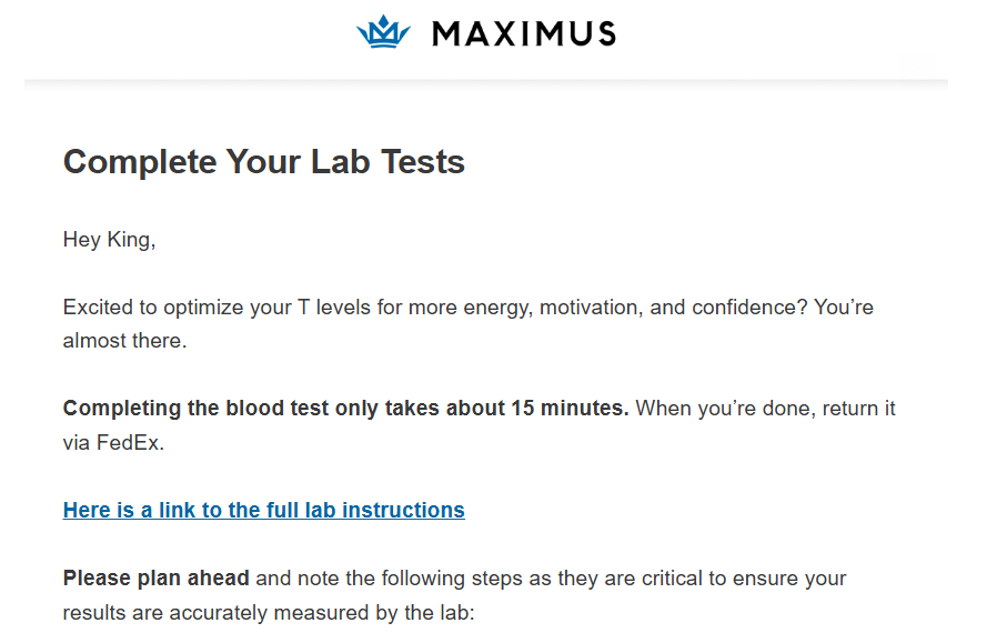 email from maximustribe